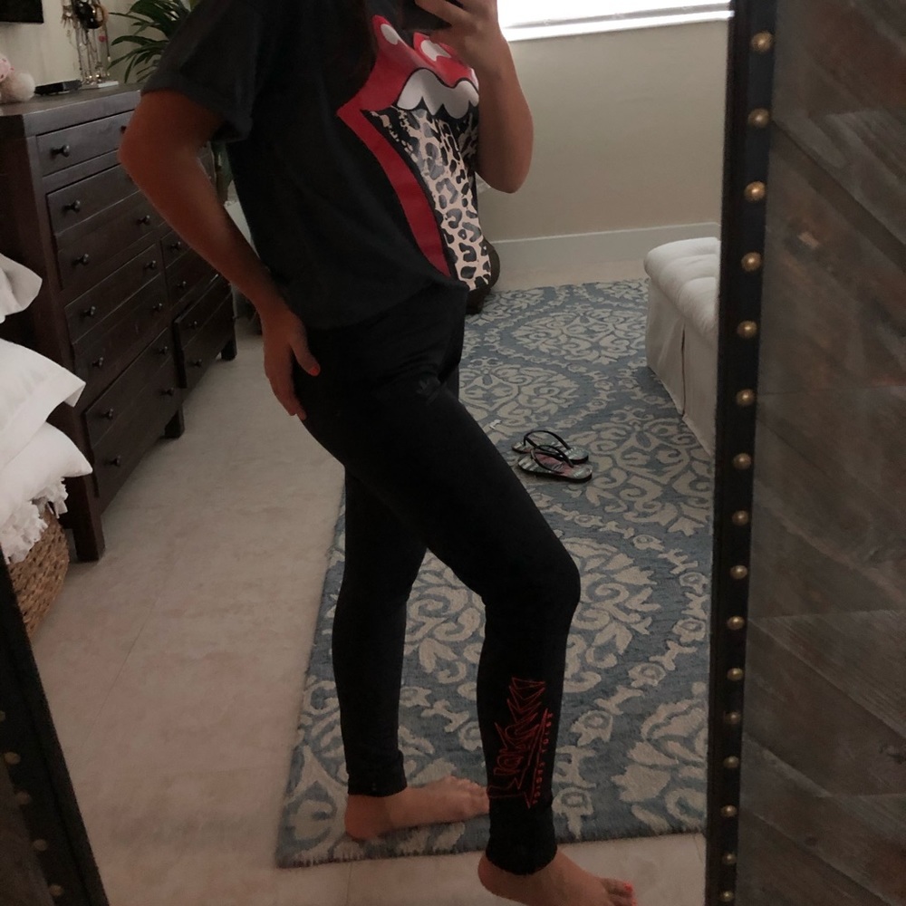 black adidas leggings
